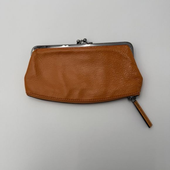 Hobo International Orange Clasp & Zipper Retro Wallet Funky Travel Y2k - Picture 1 of 10